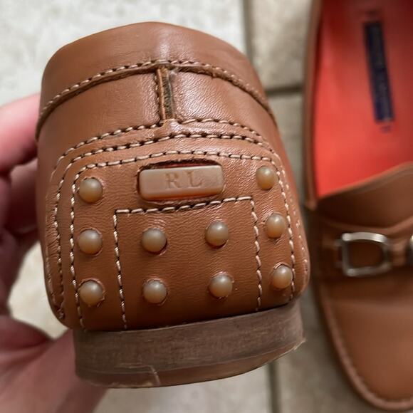 RALPH LAUREN COLLECTION DASITA Tan Leather Driver Loafer Moccasin Shoes - Picture 16 of 16